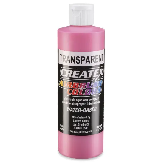 Createx Airbrush Color - 8 oz, Transparent Flamingo Pink {1}