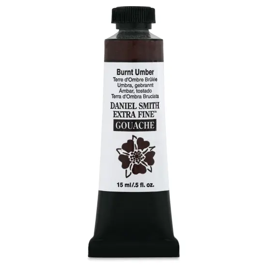 Daniel Smith Extra Fine Gouache - Burnt Umber, 15 ml Tube {1}