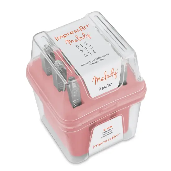 ImpressArt Letter and Number Stamp Set - Melody, Numbers, Set of 9 {2}