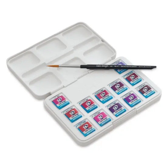 Van Gogh Watercolors Set - Set of 12, Pinks & Violets {1}