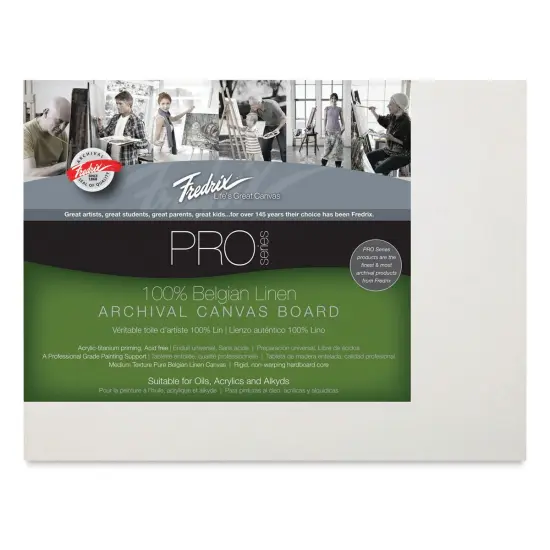 Fredrix Pro Series Belgian Linen Board - 9" x 12" {1}