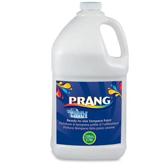 Prang Ready-To-Use Washable Tempera Paint - White, Gallon {2}