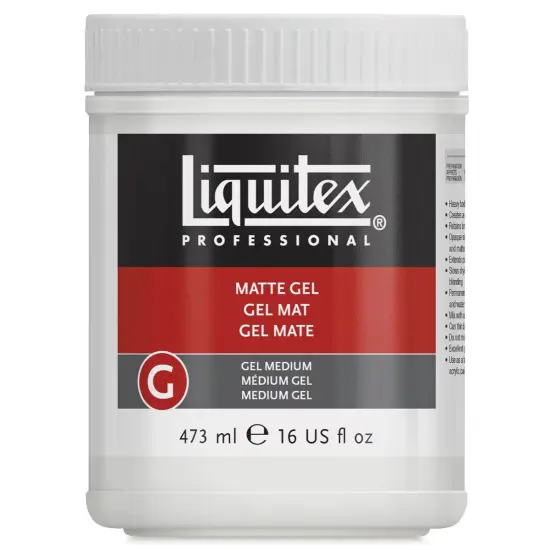 Liquitex Medium - Gel Medium, Matte, 16 oz jar {2}