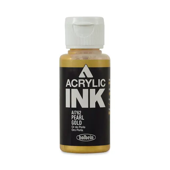 Holbein Acrylic Ink - Pearl Gold, 30 ml {1}