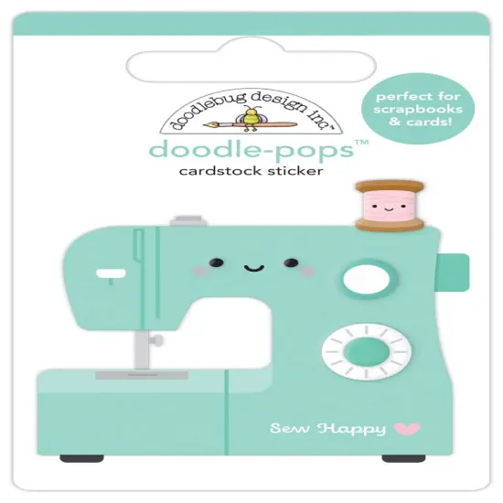 Doodlebug Doodle-Pops 3D Stickers-Sew Happy {1}
