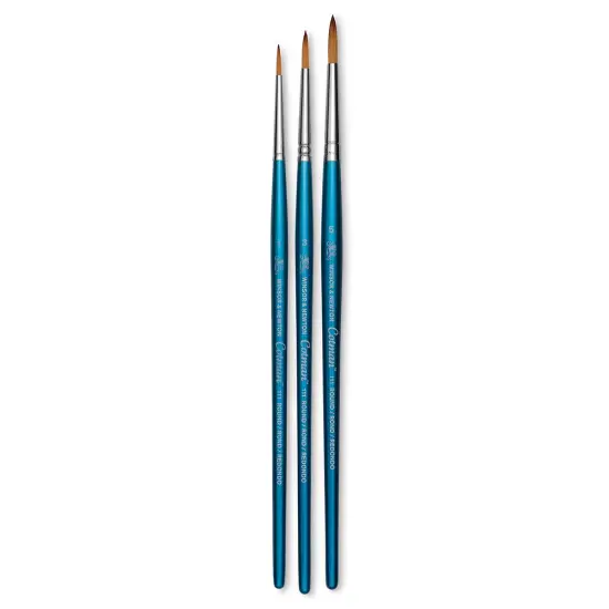 Winsor & Newton Cotman Watercolor Brush Set - Set 1, Set of 3, Short Handle {1}