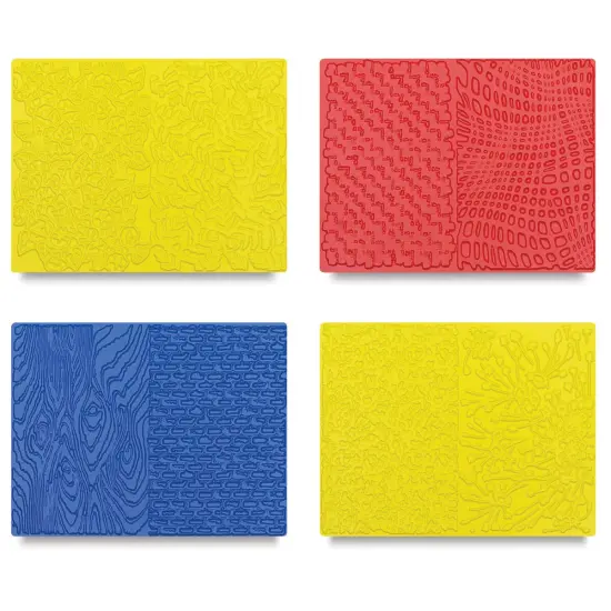 Roylco Rubbing Plates - Textures, 8-1/2" x 11", Set of 4 {2}