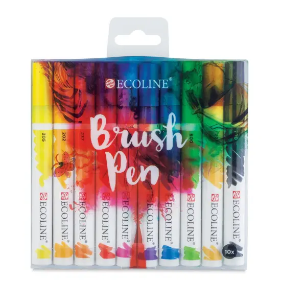 Royal Talens Ecoline Brush Marker Set - Set of 10 {1}