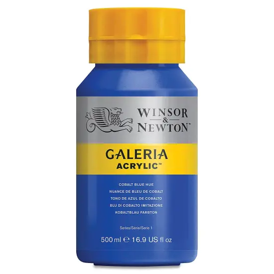 Winsor & Newton Galeria Flow Acrylics - Cobalt Blue Hue, 500 ml tube {2}