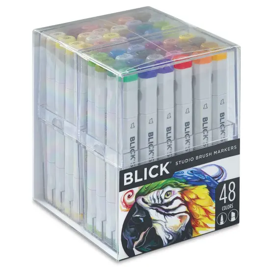 Blick Studio Brush Markers - Assorted Colors, Set of 48 {2}