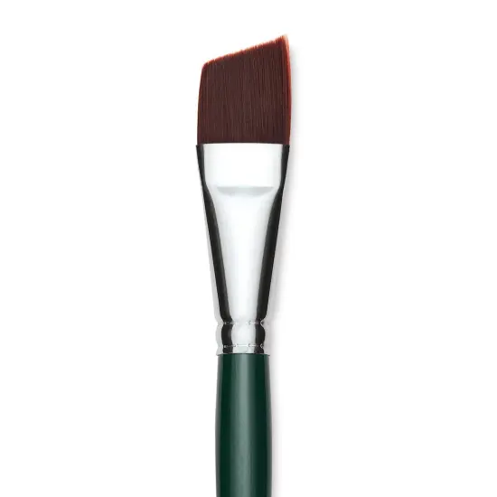 Silver Brush Ruby Satin Synthetic Brush - Angular, Size 3/4", Short Handle {1}