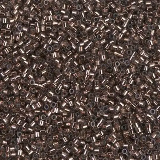 Miyuki Delica Bead 15/0, DBS0184, Silver Lined Dark Bronze {1}