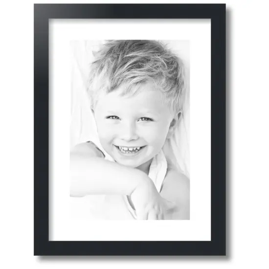 ArtToFrames Collage Photo Picture Frame with 1 - 10x15 inch Openings, Framed in Black with Over 62 Mat Color Options and Regular Glass (CSM-3926-1402) {1}