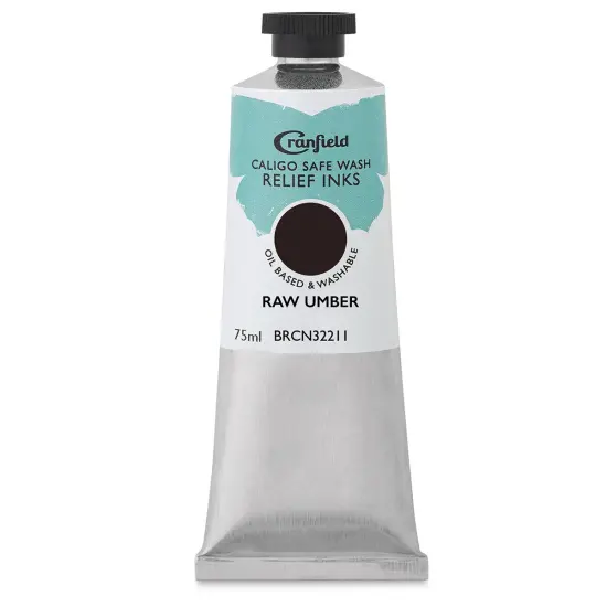 Cranfield Caligo Safe Wash Relief Ink - Raw Umber (Hue), 75 ml {1}