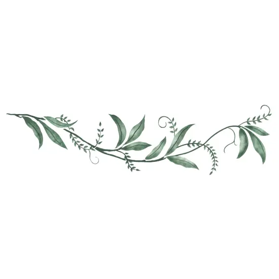 Willow Leaf Vine Wall Stencil | 3025 by Designer Stencils | Floral Stencils | {1}