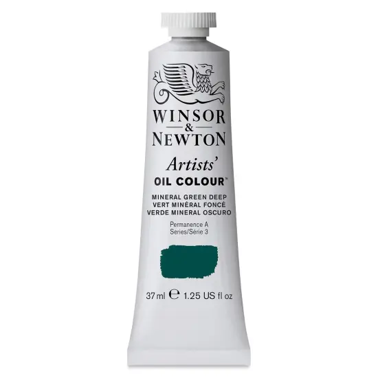 Winsor & Newton Artists' Oil Color - Mineral Green Deep, 37 ml tube {1}