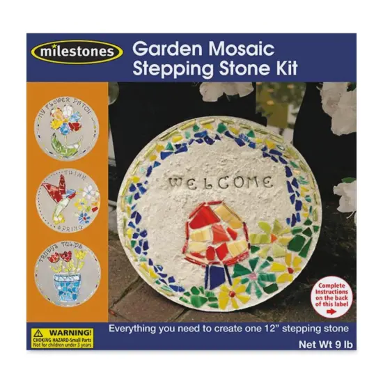 Milestones Mosaic Stepping Stone Kit - Garden {1}