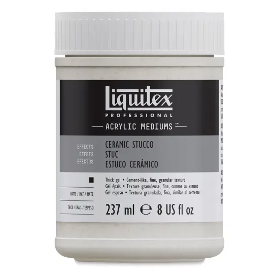 Liquitex Effects Ceramic Stucco Medium, 8 oz jar {1}