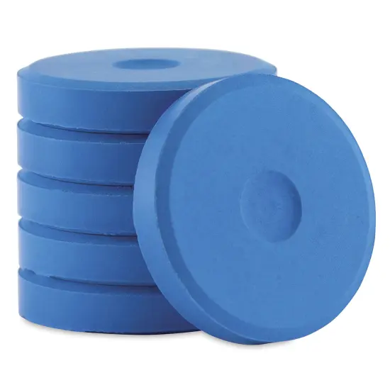 Richeson Tempera Cakes - Fluorescent Blue, Pkg of 6 {1}