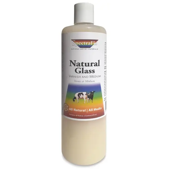 SpectraFix Natural Glass Varnish Painting Medium - 16 oz, Bottle {1}