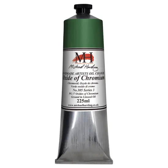 Michael Harding Artists Oil Color - Oxide of Chromium, 225 ml tube {1}