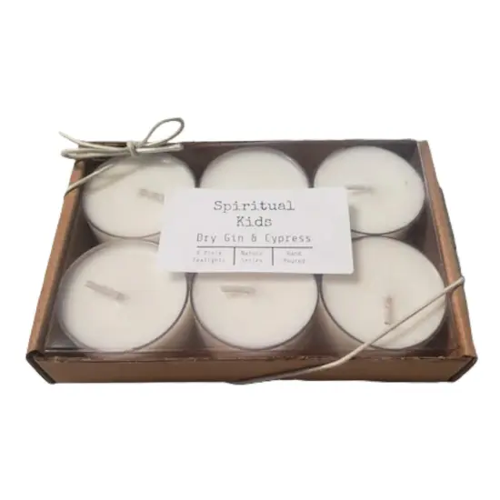 Dry Gin & Cypress Soy Tealights Hand Poured with All Natural Soy Wax and Fragrant/ Essential Oils! {2}