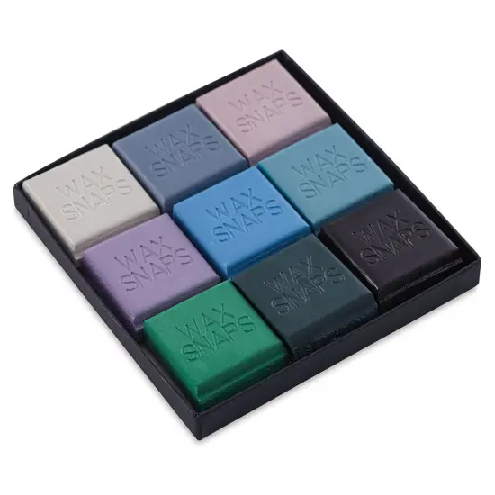 Enkaustikos Wax Snaps Encaustic Paints - Set of 9, The Power of Gray, 13 ml {1}