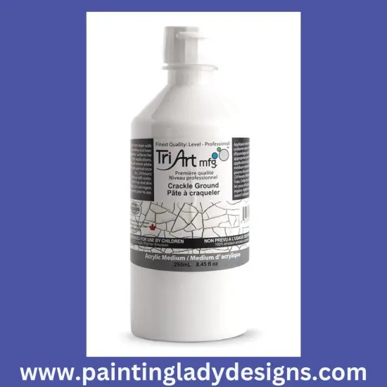 Crackle Finish bottle {1}