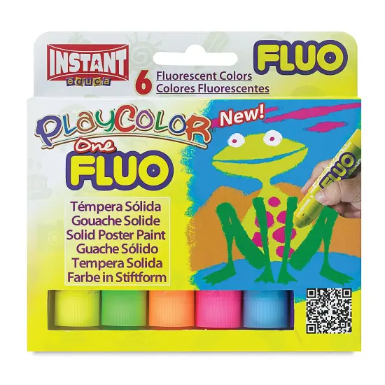 Playcolor - Fluorescent Colors, Set of 6, Standard Size {1}