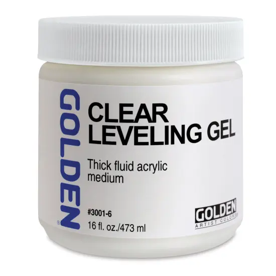 Golden Acrylic Medium - Clear Leveling Gel, 16 oz jar {1}