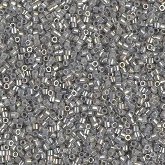 Miyuki Delica Bead 15/0, DBS0251, Opaque Smoke Gray Luster {1}