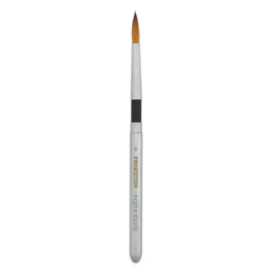 Princeton Aqua Elite Series 4850 Synthetic Brush - Travel Round, Size 8 {1}