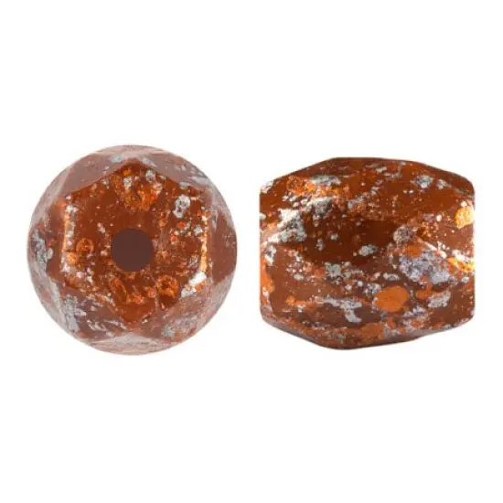 Baros Par Puca&reg; Czech glass bead, Frost Caramel Tweedy, 10 grams {1}