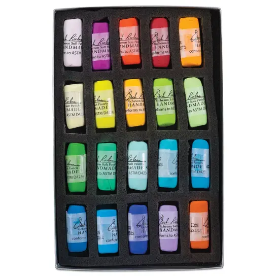 Richeson Soft Handrolled Pastels - Color Wheel, Vibrant, Set of 20 {1}