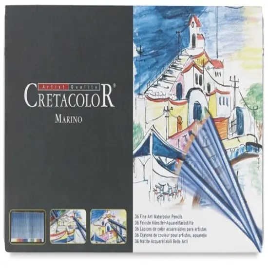 Cretacolor Marino Watercolor Pencil Set - Assorted Colors, Set of 36 {2}