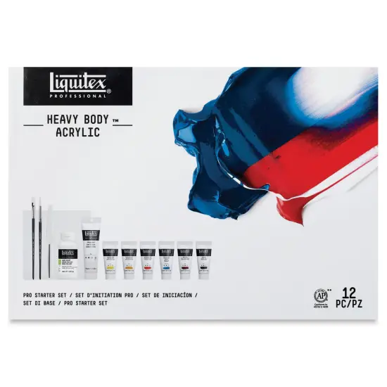 Liquitex Professional Heavy Body Acrylics - Set of 12, Pro Starter Set, 22 ml {2}