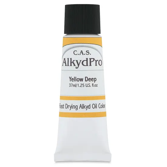 CAS AlkydPro Fast-Drying Alkyd Oil Color - Yellow Deep, 37 ml tube {1}