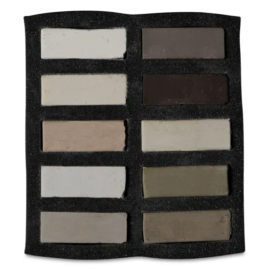 Art Spectrum Extra Soft Square Pastels - Umber and Earths, Set of 10 {1}