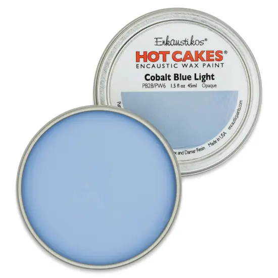 Enkaustikos Hot Cakes Encaustic Paint - Cobalt Blue Light, 45 ml tin {1}