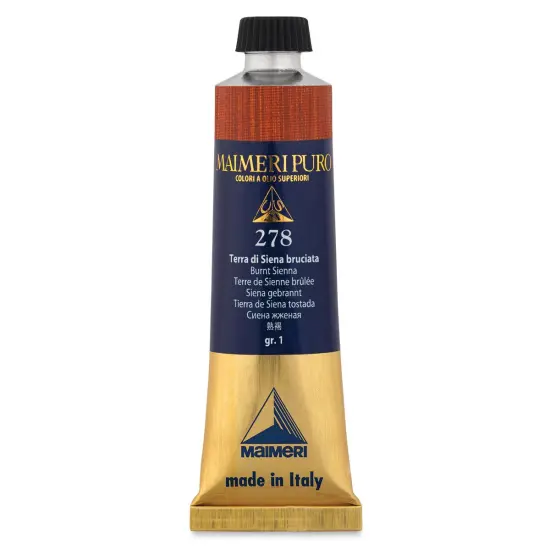 Maimeri Puro Oil Color - Burnt Sienna, 40 ml tube {1}