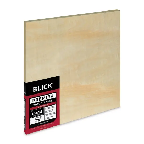 Blick Premier Wood Panel - 14" x 14", 7/8" Traditional Profile, Cradled {1}