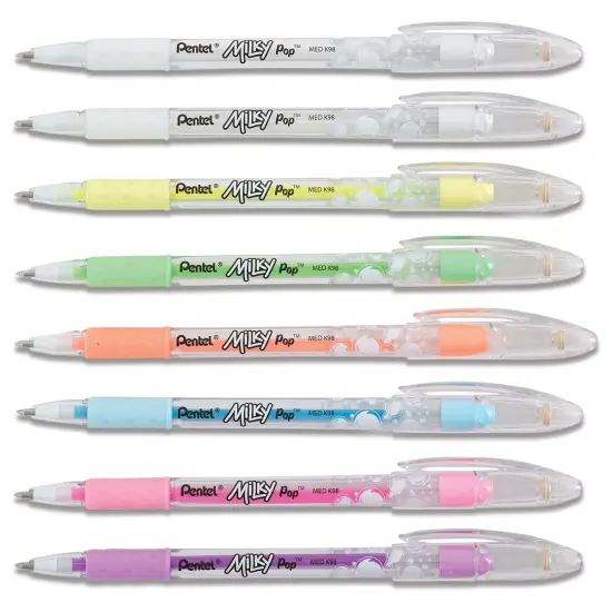Pentel Milky Pop Pens - Set of 8, Assorted Colors {2}