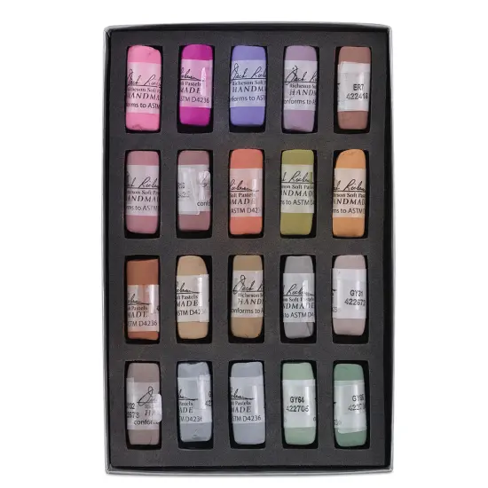 Richeson Soft Handrolled Pastels - Portrait V4-6, Set of 20 {1}