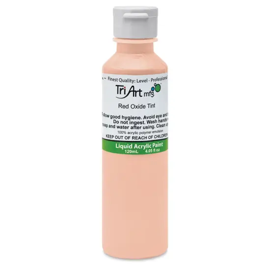 Tri-Art Liquid Artist Acrylics - Red Oxide Tint, 120 ml bottle {1}