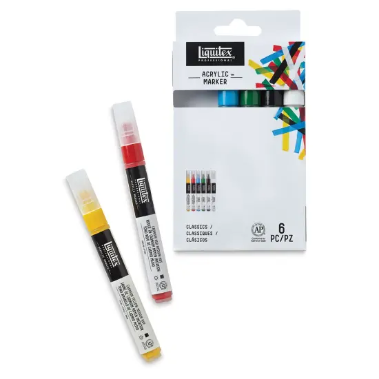 Liquitex Paint Markers - Classics, 2mm Tip, Set of 6 {2}