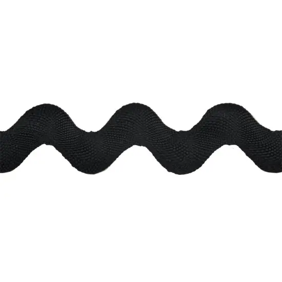 Belagio Large Ric Rac Trim, 1.25" Wide, 10-yard bolt, Black {1}