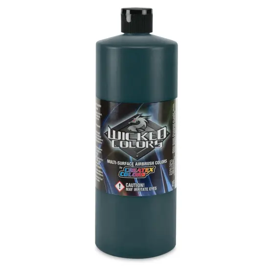 Createx Wicked Colors Airbrush Color - 32 oz, Phthalo Green {1}