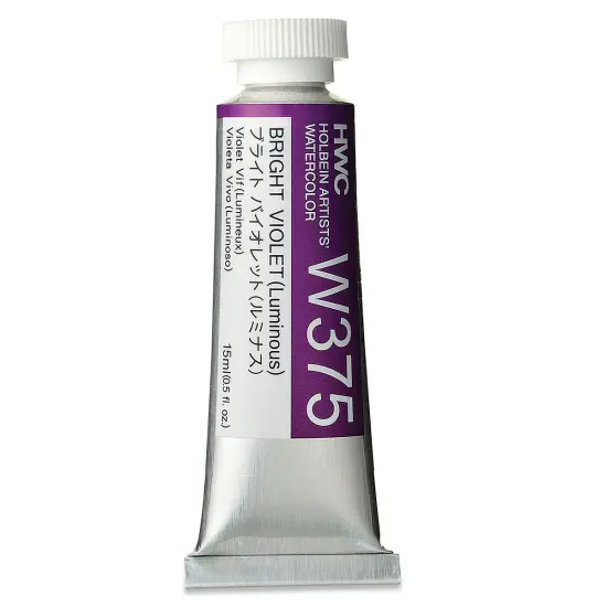 Holbein Artists' Watercolor - Bright Violet, 15 ml tube {2}