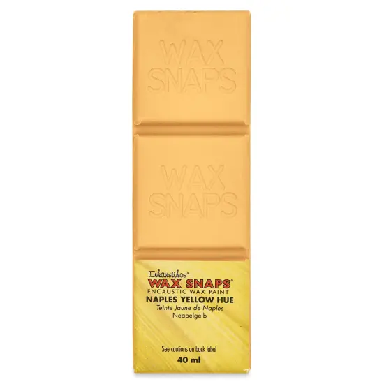 Enkaustikos Wax Snaps Encaustic Paints - Naples Yellow Hue, 40 ml cake {1}