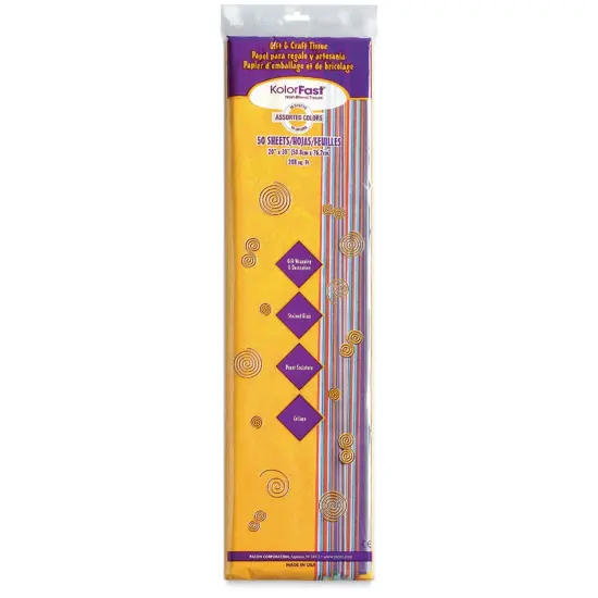 Spectra Kolorfast Tissue - 20" x 30", Assorted, 50 Sheets {1}